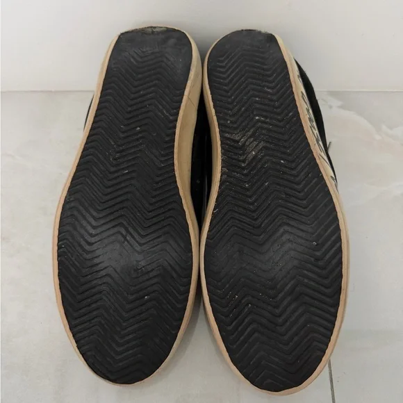 Golden Goose Super-Star Black Suede Sneakers with Silver Star PRICED TO SELL - Picture 7 of 11